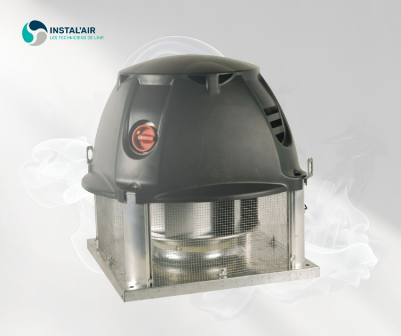 Tourelle d'extraction classée au feu 400-120